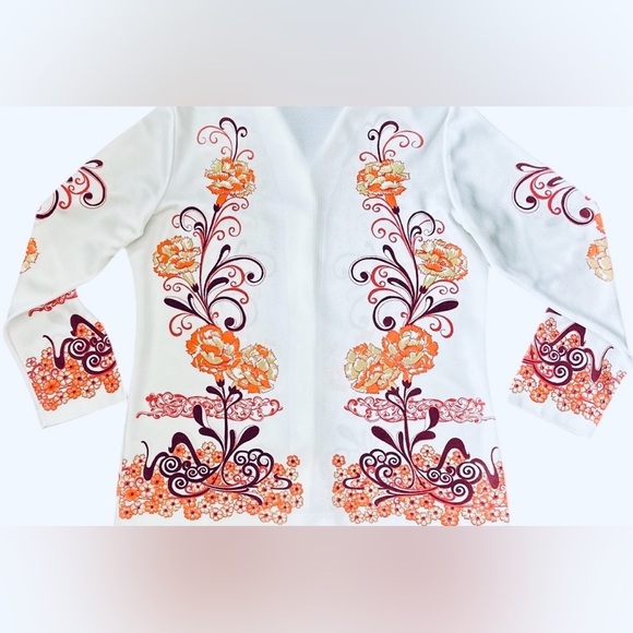 1960s All over floral print shirt jacket - Picture 8 of 10